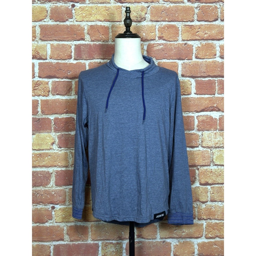 Jason Wu x Evaair Men's Large Pullover Drawstring Top Blue Casual Comfort - Picture 1 of 13